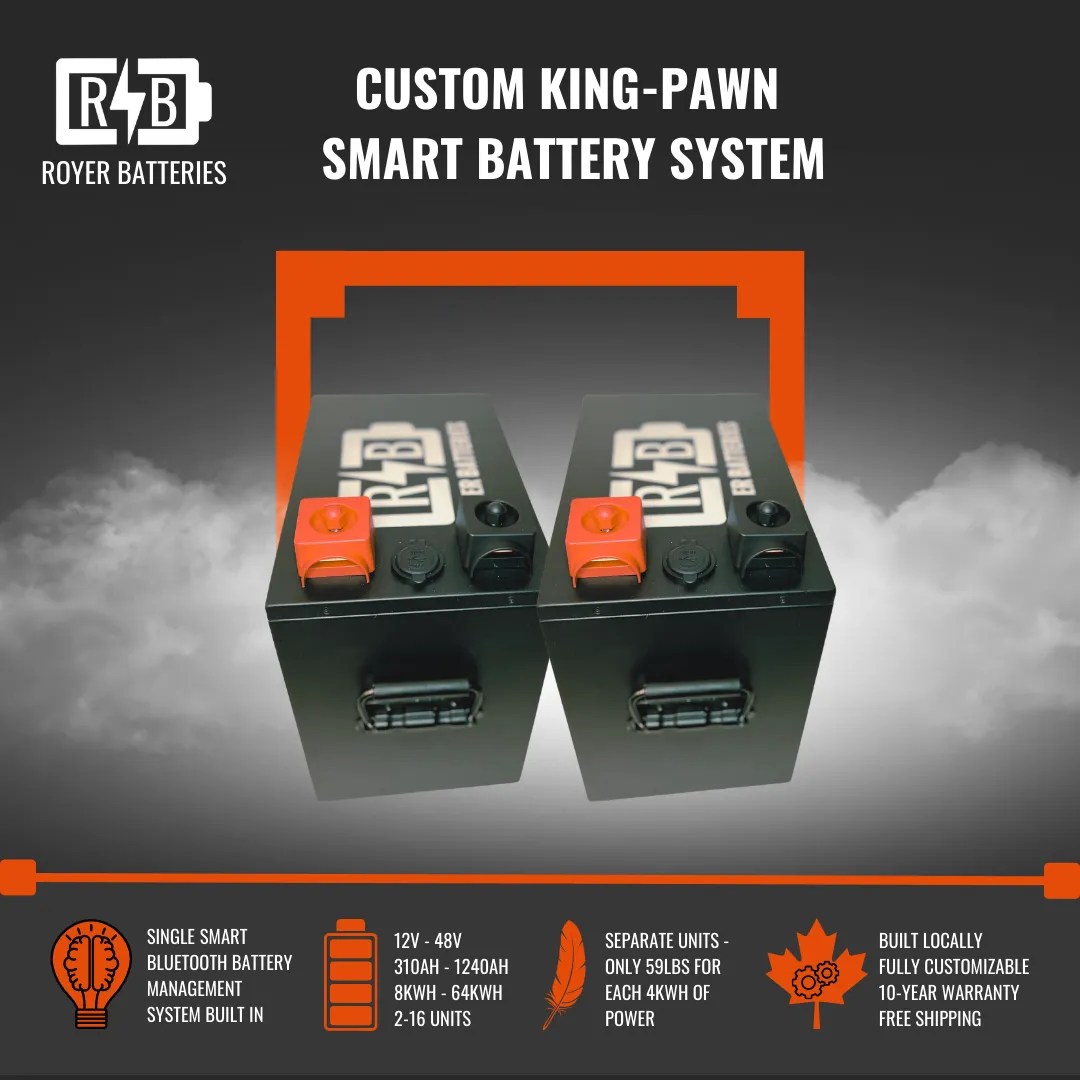 12V, 24V, 48V Batteries King Pawn System